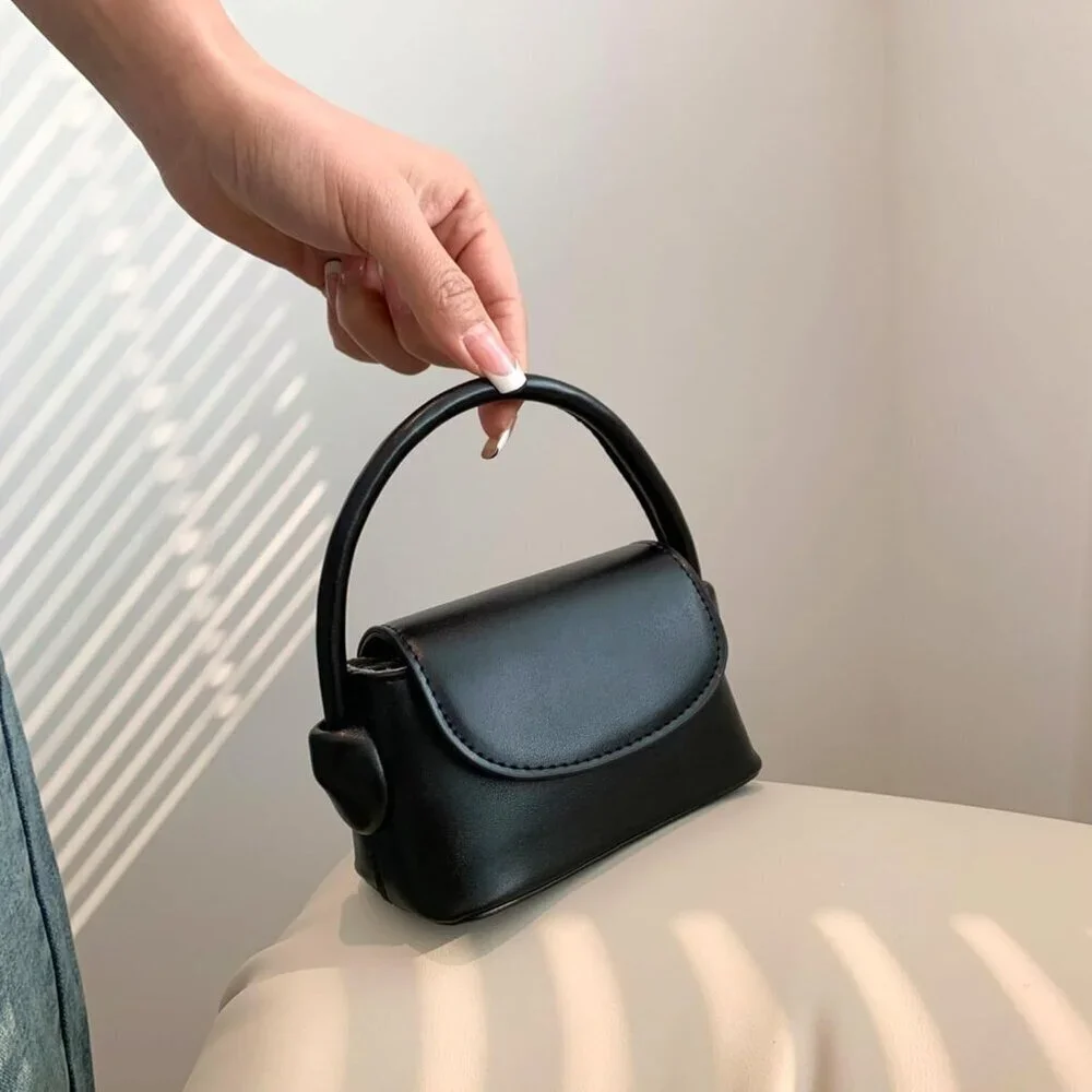 Women Mini PU Leather Purse Crossbody Clutch Gift Trendy Petite Bag